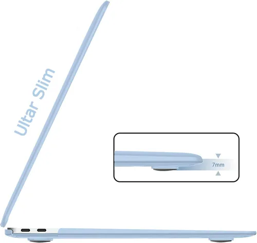 Vista 4 de B BELK Funda compatible con MacBook Air de 13 pulgadas 2022 2021 2020 2019 2018 A2337 M1 A2179 A1932 Touch ID, carcasa rígida de plástico mate