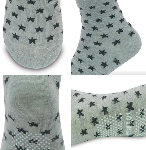 Vista 6 de SkiBeaut Calcetines antideslizantes para niños y niñas de 1 a 7 años, 12 pares de calcetines para niños y niñas