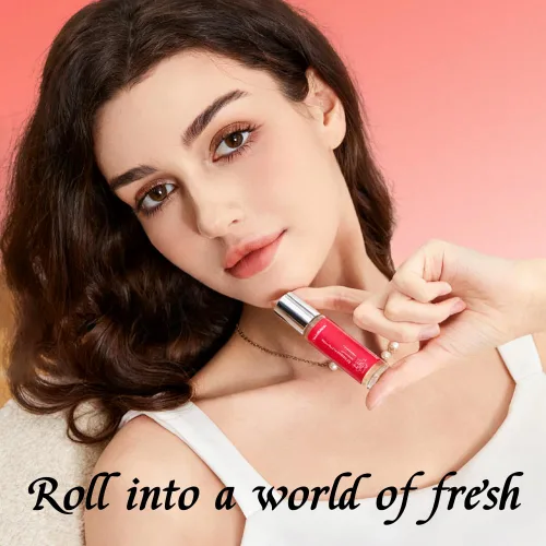 Vista 2 de Perfumes de feromonas para mujeres, aceite de perfume roll-on de larga duración, tamaño de viaje para amplificar tu encanto y aumentar