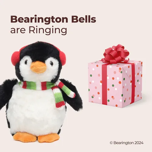 Vista 5 de Bearington Animales de Peluche de Navidad Pingüino de Peluche Navideño Juguete de Invierno - Flurry 7