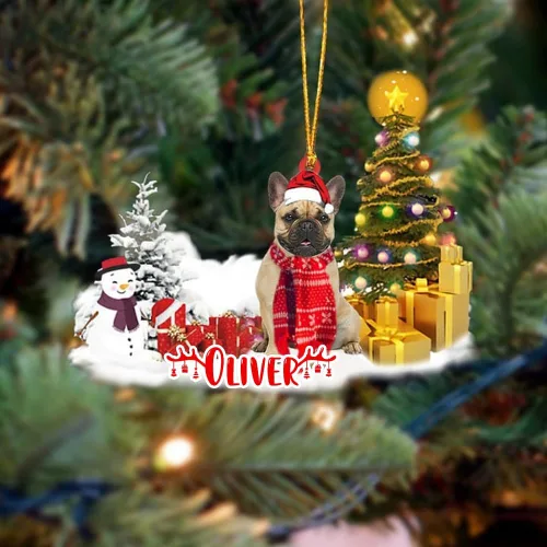 Vista 90 de NAZENTI Adorno personalizado de gato abisinio con árbol de pino, adorno de Navidad personalizado para perros amantes de las mascotas, colgante