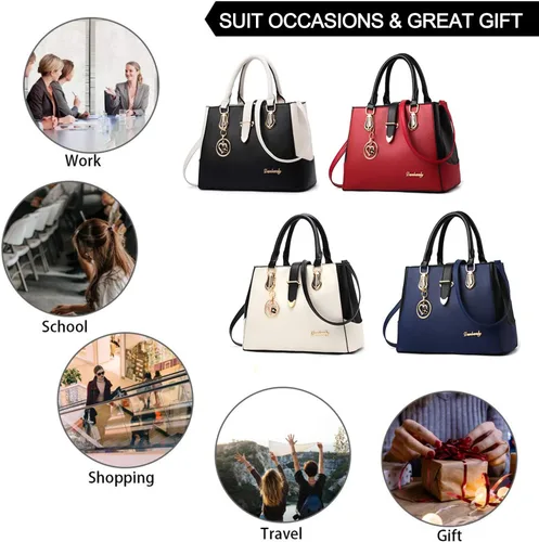 Vista 6 de Bolsos para mujer, bolso cruzado de gran capacidad para el hombro