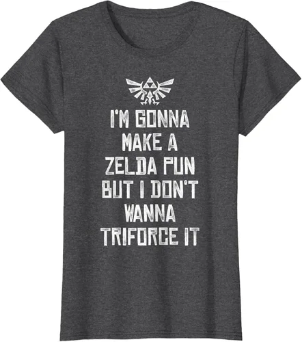 Vista 5 de Nintendo Zelda Funny Triforce It Pun - Camiseta gráfica, Negro, S