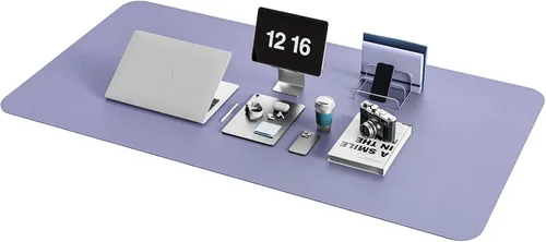 Vista 64 de YSAGi Alfombrilla de Escritorio de Cuero Antideslizante, Alfombrilla de Teclado para Escritorio de Computadora Portátil Impermeable, Protector