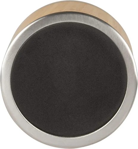 Vista 5 de Taza de viaje de bambú de acero inoxidable, tapa a prueba de derrames y taza de café aislada de 16 onzas