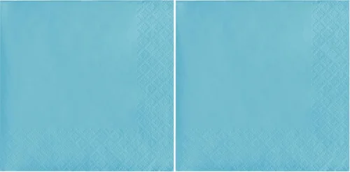 Vista 6 de Creative Converting Touch of Color - Servilletas de papel de 3 capas, 50 unidades para bebidas, color azul Bermudas, Servilleta para bebidas, Azul