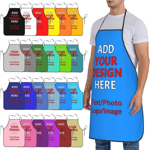 Vista 29 de Delantales personalizados con tu imagen, texto, foto, logotipo, diseña tus propios delantales para jardinería, cocina, cocina