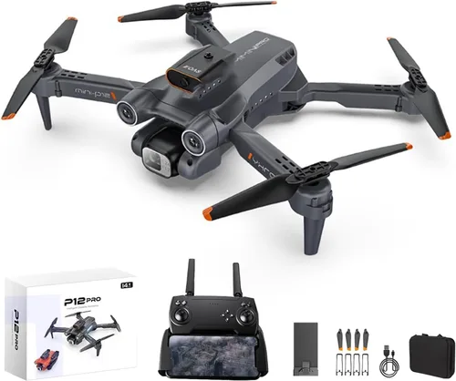Vista 8 de GoolRC Dron a control remoto, 4K HD doble cámara RC Quadcopter, Drone ESC con función de control de gestos de trayectoria vuelo rollo de 360 grados
