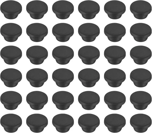 Vista 152 de MECCANIXITY - Tapones de silicona en forma de T (26mm, 1 pulgada de diámetro), color negro