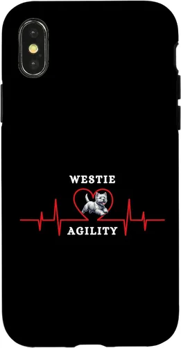 Vista 5 de iPhone 14 Plus Dog Agility - mi corazón late para Westie Agility Case