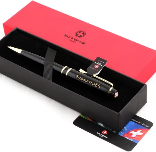 Vista 12 de Grabado gratuito – Bolígrafo de rodillo personalizado, bolígrafo de bola, bolígrafos recargables, lápiz retráctil de recarga mediana, tinta negra