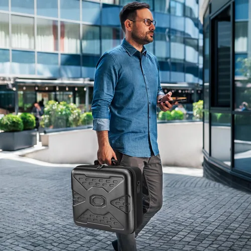 Vista 6 de Keten X-box Series X Carrying Case with Hard Shell, Protective Travel bag for X-box Series X Console, Controllers, Cables and Other Accessories