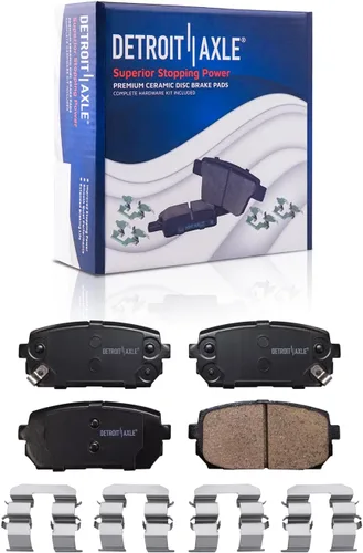 Vista 14 de Detroit Axle - Kit de freno delantero para Chevrolet Impala Monte Carlo Buick LeSabre Riviera Park Avenue Cadillac DeVille Olds Intrigue, Pinza
