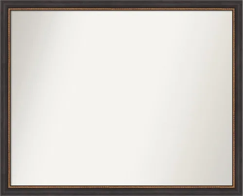 Vista 74 de Amanti Art Espejo de baño negro para sobre el fregadero, 23 x 23 pulgadas, espejo cuadrado negro Ashton, marco de madera tradicional mediano, se