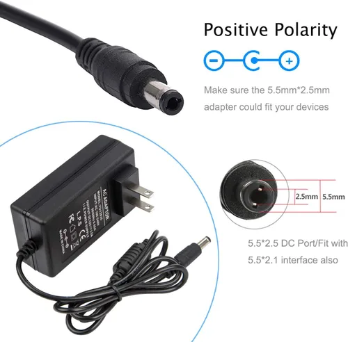 Vista 2 de COOLM Adaptador de fuente de alimentación de 12V 3.5A 3.5Amp 42W 3500mA para Netgear Nighthawk Router R6700 R7000 Sistema WiFi AC3000 AC2200 RBK53