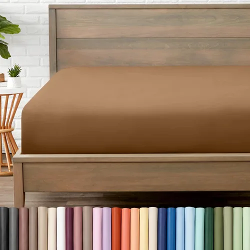 Vista 12 de Bare Home - Sábana bajera de microfibra 1800 muy suave y duradera, para colchones altos tamaño individual, color blanco Deep Pockets 6 to 15