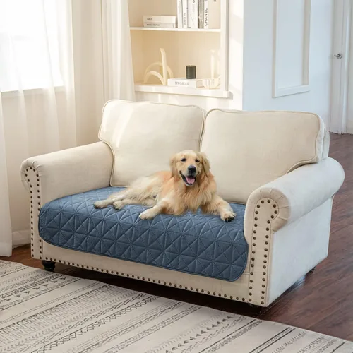 Vista 24 de Ameritex Funda de sofá impermeable para asientos, funda de sofá para perros, funda de sofá para mascotas, funda de terciopelo para silla, sofá