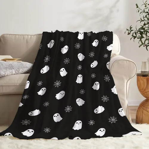 Vista 15 de Cute Ghosts - Manta de bebé personalizada para recién nacido, regalos para Halloween y Navidad, 40 x 30 pulgadas