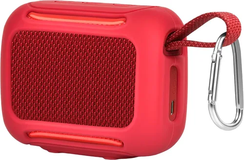 Vista 15 de Funda rígida de transporte para altavoz Bluetooth JBL Go 5/Go 4/Go 3, bolsa de almacenamiento de viaje con forro suave, bolsillo de malla, correa