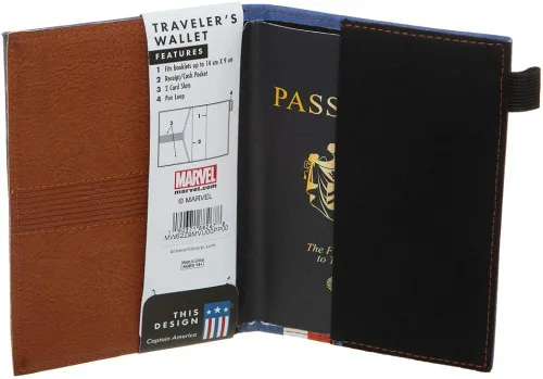 Vista 5 de Cartera de pasaporte Capitán América