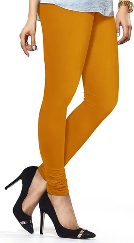 Vista 45 de ladyline Leggings Churidar elásticos de algodón para mujer Extra largos de longitud completa de cintura alta Talla regular y grande Pantalones