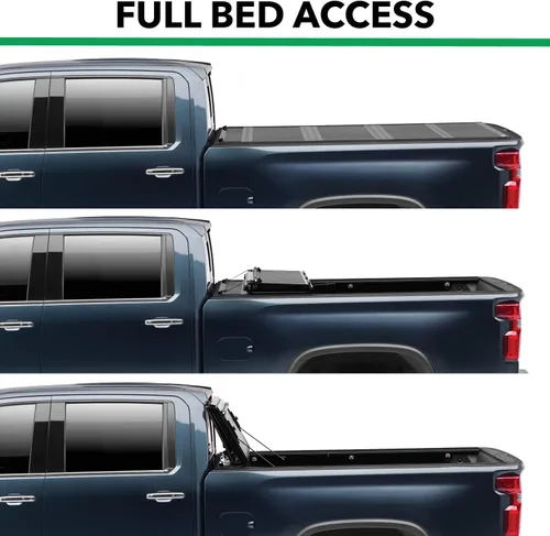 Vista 3 de Gator FX Hard Quad-Fold - Cubierta Tonneau Rígida para Caja de Camioneta 8828203 Compatible con Dodge Ram 2002 - 2025 sin RamBox, Cama de 6' 4