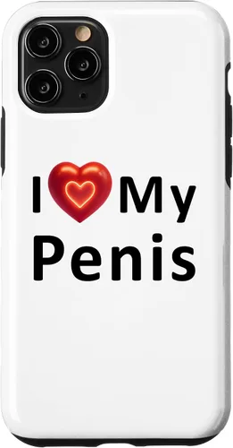 Vista 27 de Funda para iPhone 16 I Love My Penis I Heart My Penis para el día de San Valentín