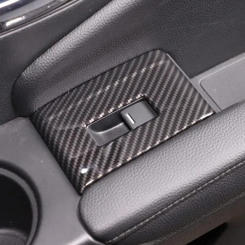 Vista 8 de Cubierta del panel del interruptor de elevación de ventana para Honda Pilot 2016-2022, accesorios para controlador de ventana, marco de puerta