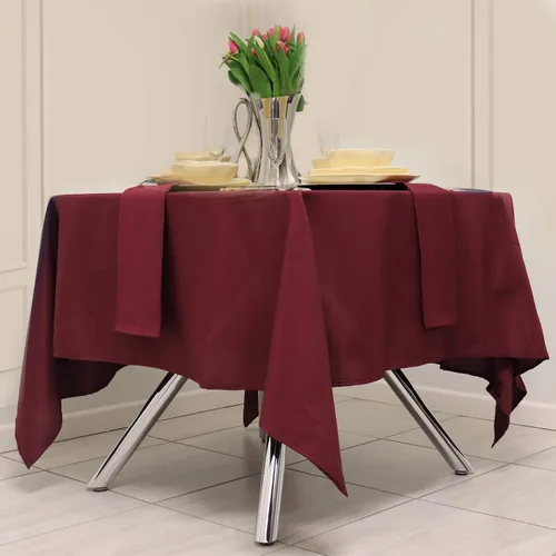 Vista 9 de Kadut Mantel cuadrado azul de 52 x 52 pulgadas, resistente, lavable, resistente a las arrugas, para mesas cuadradas o redondas, fiestas, bodas Azul
