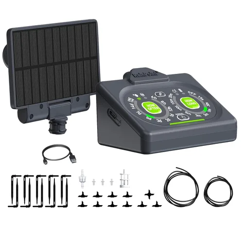 Vista 10 de RAINPOINT Kit inteligente de riego automático para plantas de interior, control WiFi/App y control de panel local, sistema de riego por goteo sin