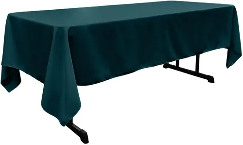 Vista 41 de New Creations Fabric & Foam Inc - Mantel rectangular de popelina de poliéster de 60 pulgadas de ancho por 120 pulgadas de largo. (Avocado)