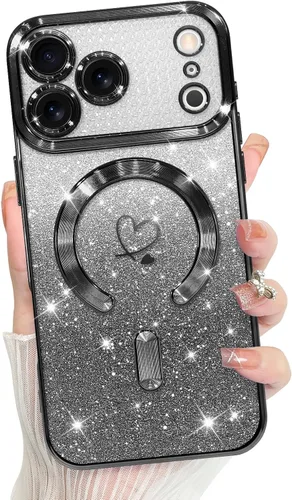 Vista 90 de Bonoma Compatible with iPhone 17 Pro Max Case 2025 Heart Checkered -Gold A cuadros-oro