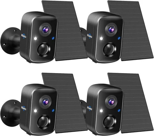 Vista 8 de Hiseeu 4MP Solar Security Cameras Wireless Outdoor, 2.4G/5G Home WiFi