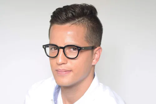 Vista 3 de Verona Love Non Prescription Eyeglasses Frame High End Fashion Eye Wear Clear Vintage Style Glasses Frames For Men and Women VLV46 C001