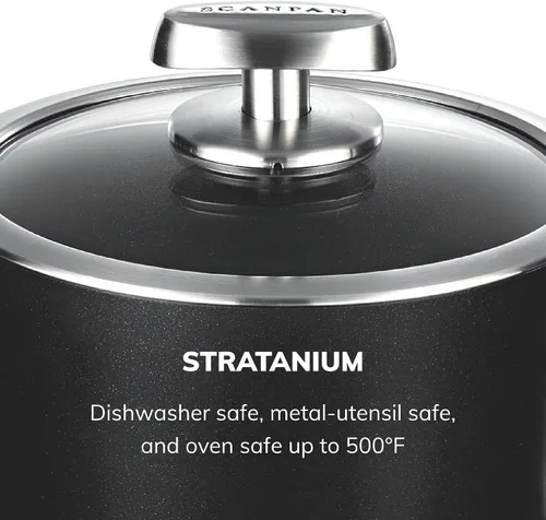 Vista 7 de Scanpan Pro IQ - Cacerola antiadherente cubierta de 2 cuartos de galón, compatible con todas las estufas, lista para inducción, apta para utensilios