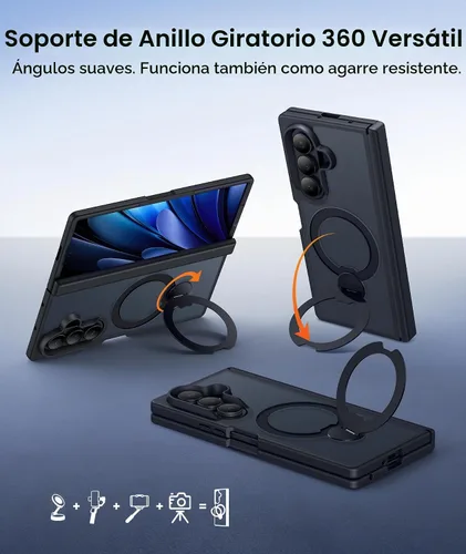 Vista 7 de FNTCASE Funda para Samsung Galaxy Z Fold 7 para Magsafe Negro