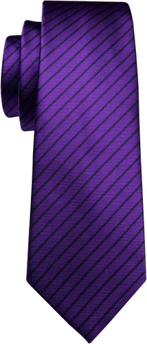 Vista 218 de Barry.Wang Juego de corbatas para hombre, corbata de seda a rayas, tejido a cuadros, gemelos formales, negocios, boda