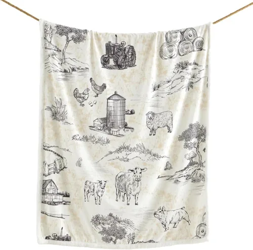 Vista 85 de Indigo Hill by HiEnd Accents Acadia - Manta de sherpa con estampado de pinos bosques, naturaleza, bosque, montaña, manta occidental para acampar al