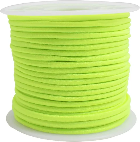 Vista 13 de Surtido de 12 rollos de cuerda elástica de colores de 0.079 in, 300 pies, cuerda elástica redonda con cuentas pequeñas para poni, cuentas