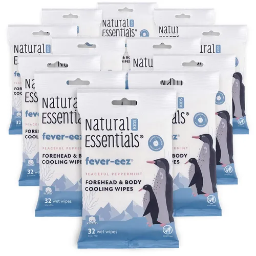 Vista 10 de Natural Essentials Fever-eez - Alivio de la fiebre del bebé para niños, toallitas calmantes para la frente y el cuerpo para bebés, proporcionan una