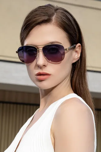 Vista 54 de CARFIA Gafas de sol polarizadas para mujer, protección UV, brazos de acetato, marco de metal, sombras para mujer, CA3216
