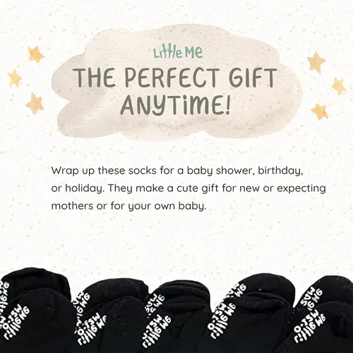Vista 5 de Little Me Paquete de 20 calcetines unisex para bebés recién nacidos, infantes y niños pequeños, para bebé niña o niño, 0-12 y 12-24 meses, paquete