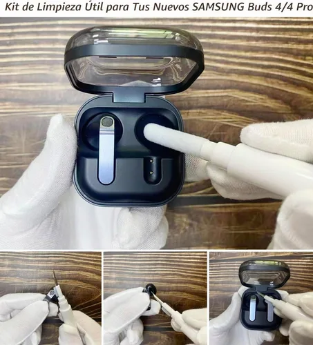 Vista 7 de Funda para Galaxy Buds 4 Pro/Buds4 con clip de bloqueo seguro, a prueba de golpes para Samsung Galaxy Buds 4/4 Pro 2026 con mosquetón y kit