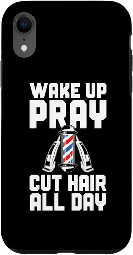 Vista 9 de iPhone 11 Pro Max Barbershop Wake Up Pray Cut Hair All Day Barbershop