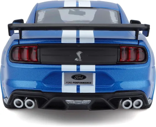 Vista 4 de Maisto 1:18 Edición Especial 2020 Mustang Shelby GT500, naranja, azul surtidos