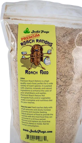 Vista 2 de Josh's Frogs Roach Rations Premium - Alimento para cucarachas (24 oz)