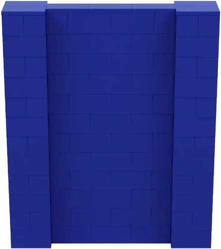 Vista 244 de EverBlock Kit de pared de 5 x 4 pies Bloques de construcción modulares Sistema de pared para edificios, pantallas y estructuras Divisor