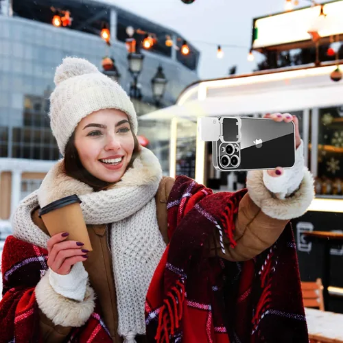 Vista 2 de Funda con luz para selfie para iPhone 13 Pro Max, con iluminación flash, funda para selfie, recargable, LED, compatible con transmisión en vivo