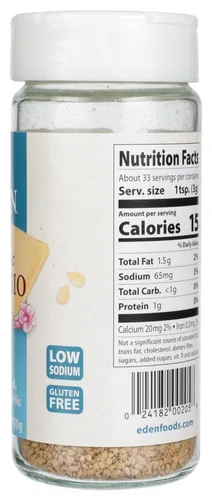 Vista 4 de Eden Foods Organic Garlic Gomasio - Sal de sésamo, 3.5 onzas - 6 por caja6