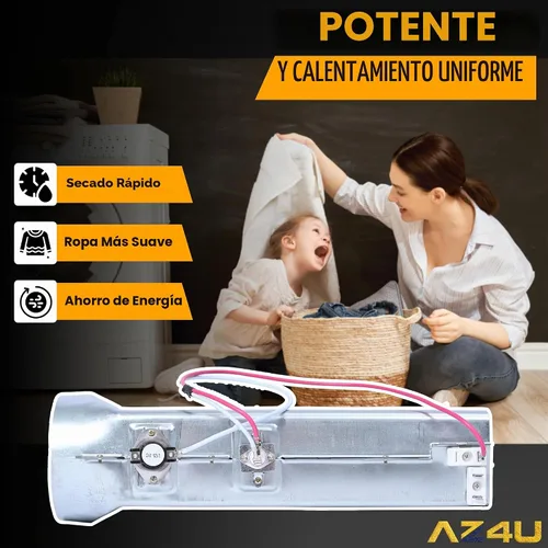 Vista 7 de AZ4U Conjunto de elemento calefactor de secadora sustituye a LG DLE3777E DLE4970W DLE5955W DLE2350W DLEX2650W DLE4801W DLEX2655V DLE3170W DLE2250W